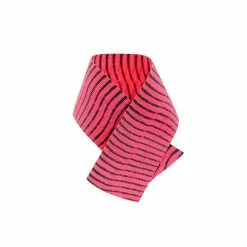 Flyco Barred Round Rubber Legs - Pink/Black