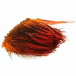 Fly Co. Cock Hackles Badger - Burnt Orange