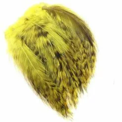 Fly Co. Cock Hackles - Grizzly Yellow