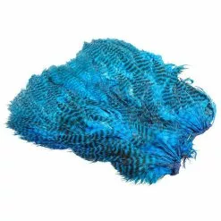 Flyco Soft Hackle Patch - Grizzly Kingfisher Blue
